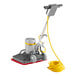 A Lavex Pro rectangular floor machine with a yellow cord and red handle.