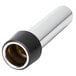 A stainless steel Nemco overflow pipe with black accents.