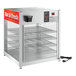 A ServIt countertop food warmer with shelves holding wire racks.