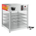 A ServIt countertop display warmer machine with shelves.