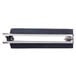A black and silver metal bar with a clamp on one end.