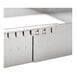 A de Buyer stainless steel square pastry frame with a handle.
