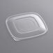 A Visions clear plastic lid on a clear plastic container.
