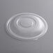 A clear plastic lid on a round bowl.