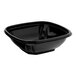 A black plastic bowl with a lid.