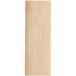 A close-up of a beige Tork multi-fold paper towel.
