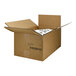 A cardboard box with a white paper inside with black letters reading "Chef's Companion Powdered Cream Soup Base"