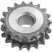 A close-up of a white Estella sprocket gear.