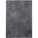 A reversible black and gray rectangular tile with screws.