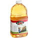 A bottle of Musselman's Apple Juice with a white cap.
