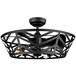 A black Canarm Maud ceiling fan with LED light.