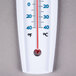 A Taylor wall thermometer with a red and blue scale.