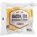 A package of Grand Prairie Applewood Bacon, Egg, and Gouda Ciabatta Sandwiches with a label.