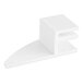 A white rectangular plastic clip.