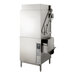 A commercial high temperature door-style ventless electric dishwasher with a booster heater.