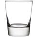 A clear Libbey Rocks glass.