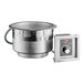 An Avantco stainless steel drop-in soup well with a control panel on top.