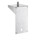 A stainless steel Regency underbar mount jockey box beer drip tray bracket.