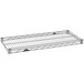 A Metroseal 4 wire shelf on a metal rack.