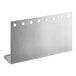 A stainless steel Regency wall mount drip tray with holes.