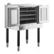 A stainless steel MainStreet Equipment convection oven with two doors.