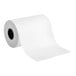 A roll of white paper on a white background.