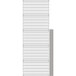 A close-up of a gray Metro wire shelving unit.