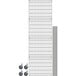 A Metro gray wire shelving unit with wheels.