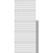 A wire mesh panel with metal rods on a white background with black lines.