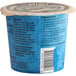 A blue Kodiak Cakes container with black text and a cup of yogurt with directions on it.