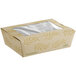 A rectangular cardboard box with a PLA window.