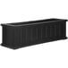 A black rectangular Mayne Cape Cod window box.