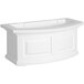 A white rectangular Mayne Nantucket window box.