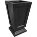 A black rectangular container with a square base, the Mayne Aberdeen Planter.
