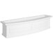 A white rectangular Mayne window box.