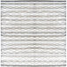 A close-up of a white and gray pleated media filter.