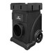 A black XPOWER portable air scrubber with a vent and wheels.