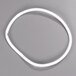 A white rubber gasket with a circular shape.