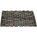 A black woven Durable entrance mat with a straight weave pattern.