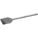 A Sani-Lav heavy-duty stainless steel paddle with a long metal handle.
