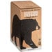 A brown Wandering Bear Bag in Box with a bear silhouette on it.