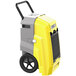 An AlorAir yellow and grey commercial dehumidifier.