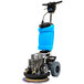 A Mytee ECO14-PRO orbital floor machine with a blue and black handle.