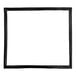 A black square gasket with a white background.