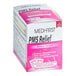 A pink and white box of Medi-First PMS Relief Caplets.