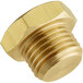 A brass threaded nut for Estella Caffe espresso machines.