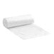A white roll of Lavex high density plastic trash bags.