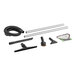 A ProTeam vacuum cleaner kit with accessories and tools including the Sidewinder Carpet Kit.