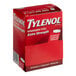 A red and white box of Tylenol Extra Strength Acetaminophen tablets.