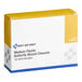 A white and yellow First Aid Only box with blue and white text for First Aid Only Medium Butterfly Closures.